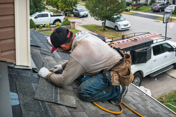 Professional Emergency Roof Repair technician working in Montgomery, NY